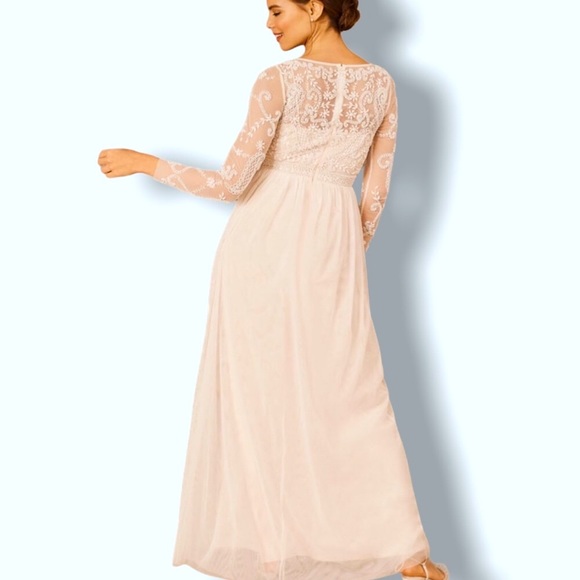 BHLDN Sinclair 6 Champagne Beaded Bodice Wedding Gown - Picture 11 of 16